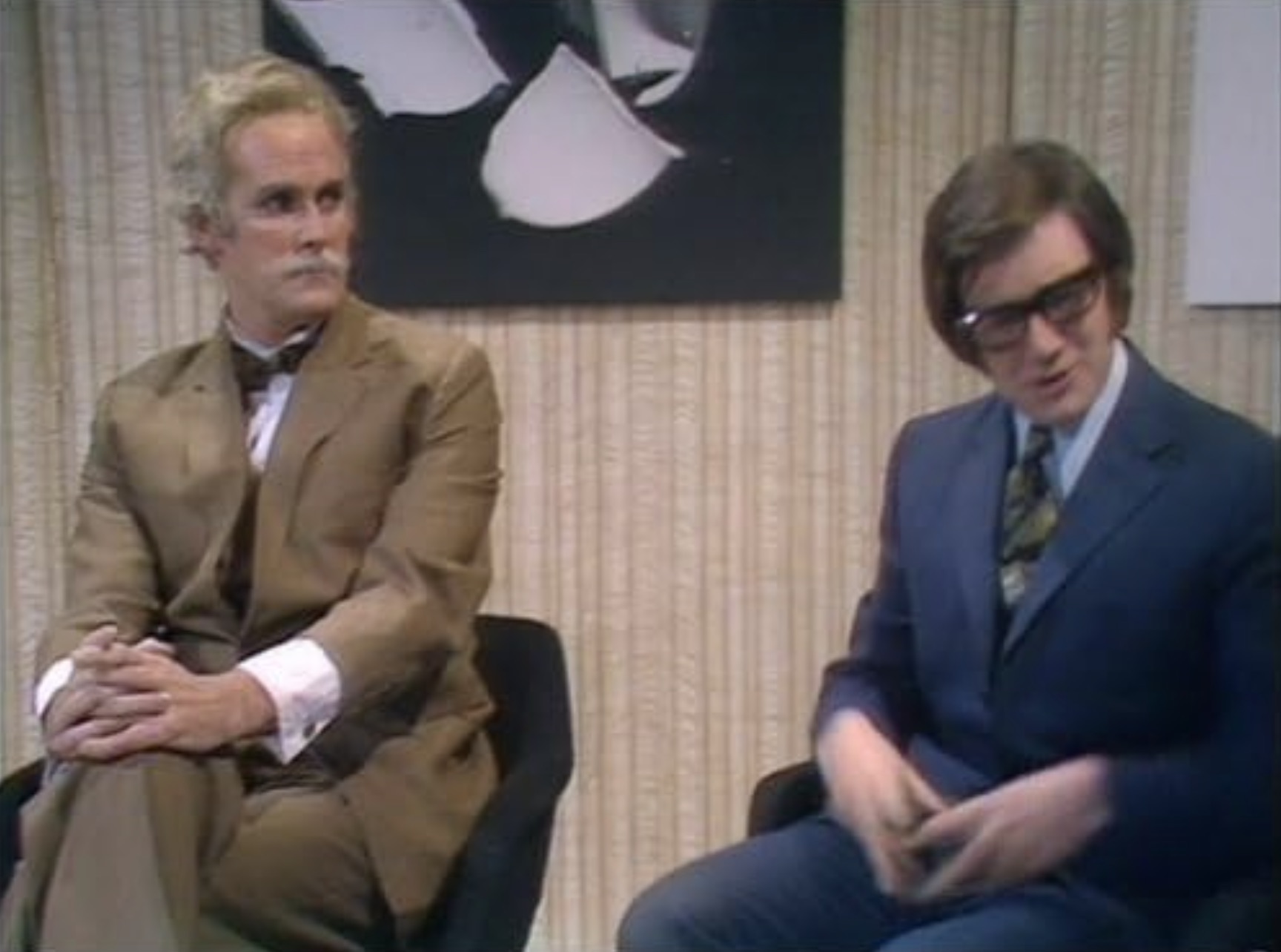 John Cleese and Michael Palin in the “Archaeology Today” episode. 
